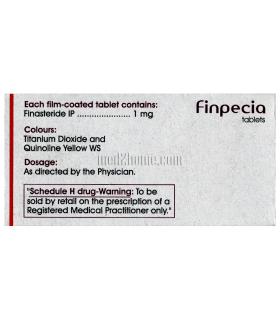 Cipla's Finpecia is a cheaper alternative to Propecia, the reverse side of the Finpecia 150 tab.