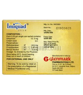 Imiquad with imiquimod cream is produced by the renowned company Glenmark.